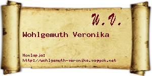 Wohlgemuth Veronika névjegykártya